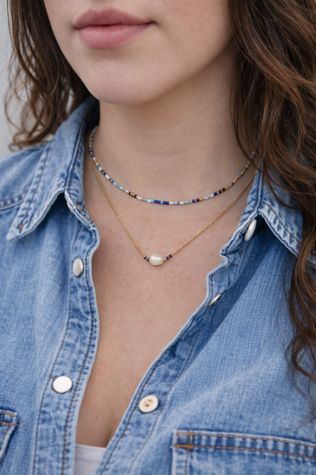 Necklaces For Women , turquoise, and gold-tone accents
