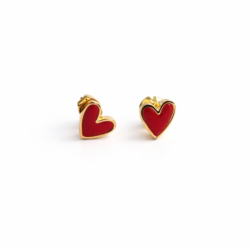 Sweet Heart Stud Earrings