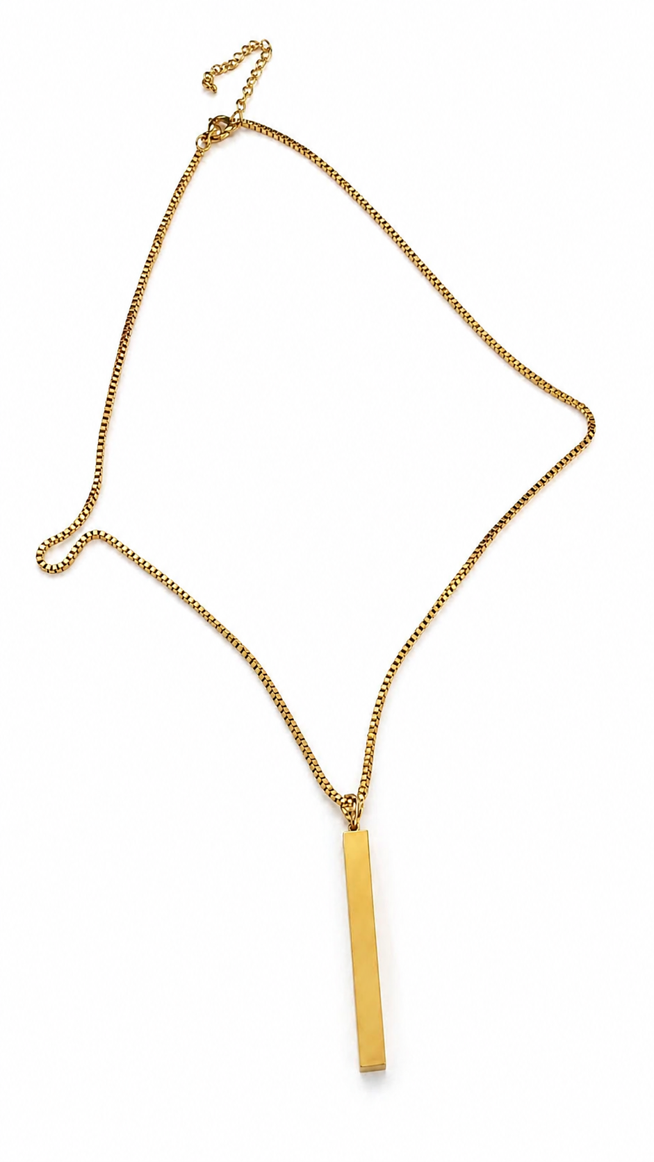 Minimalist Gold Bar Necklace