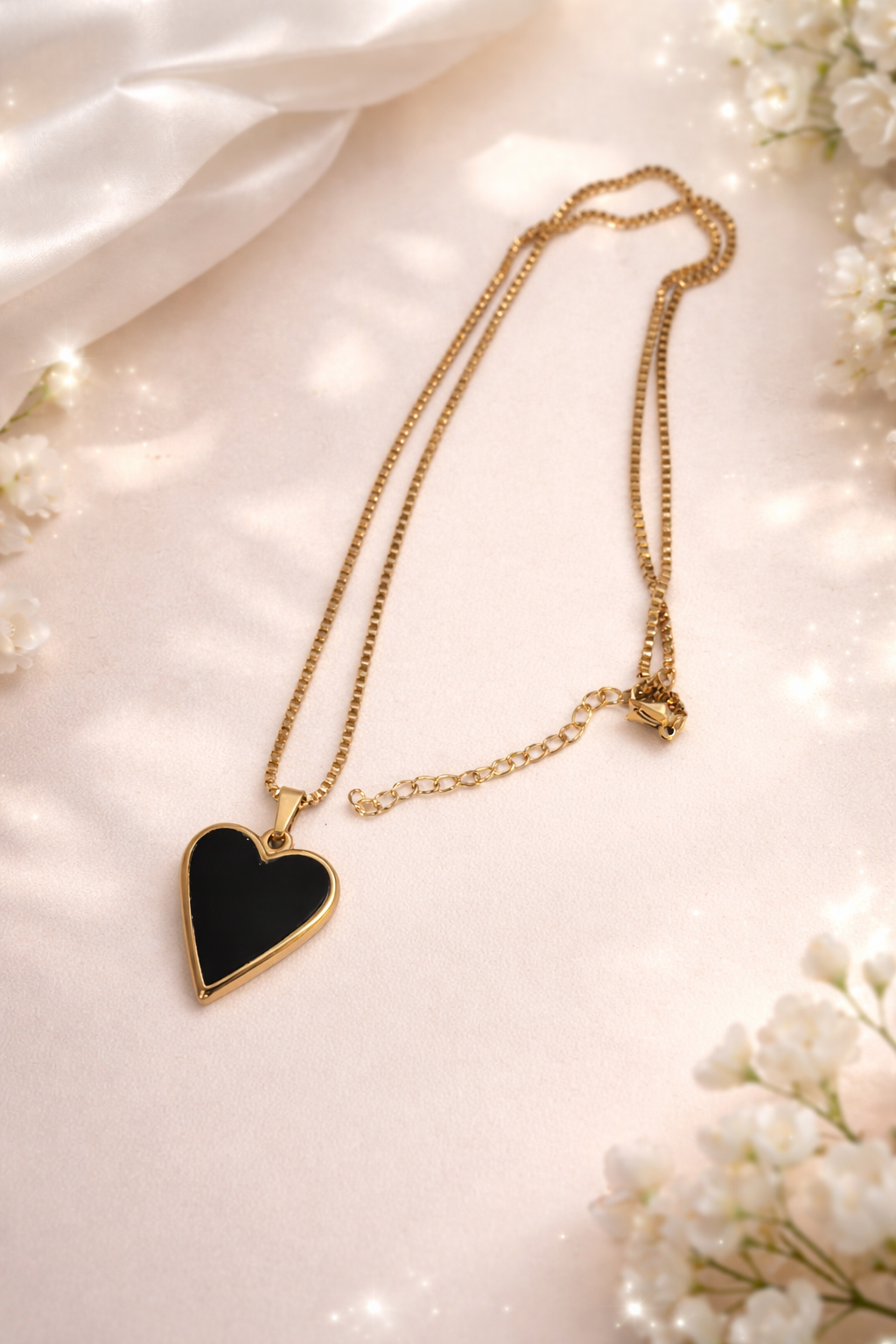 Midnight Heart Necklace