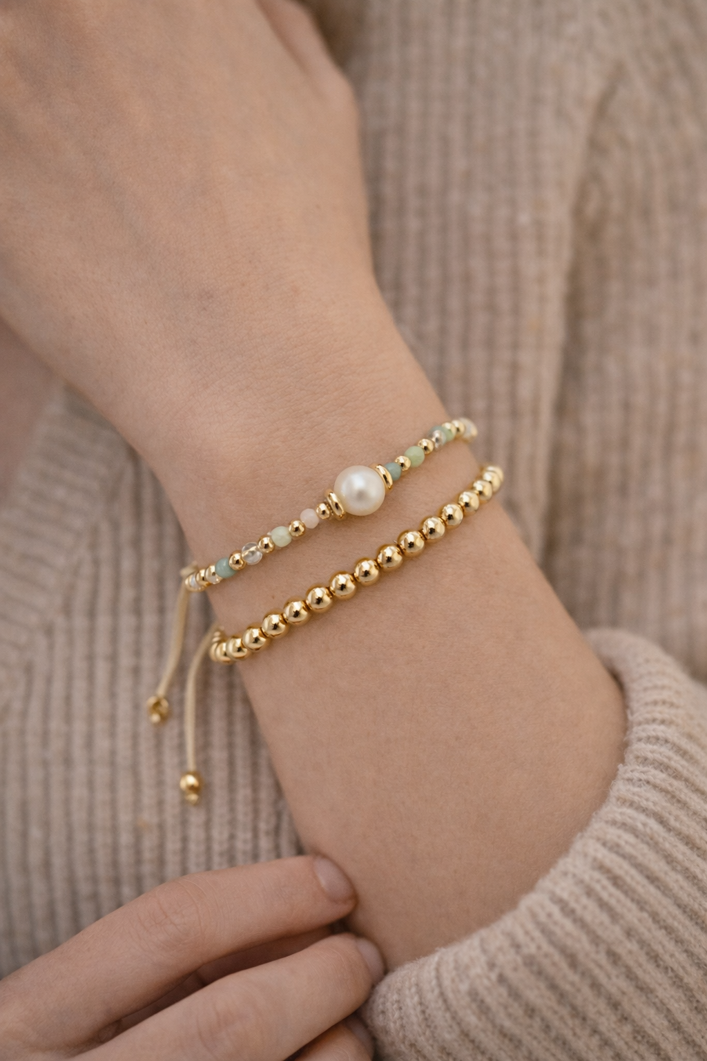 Golden Pearl Harmony Bracelet
