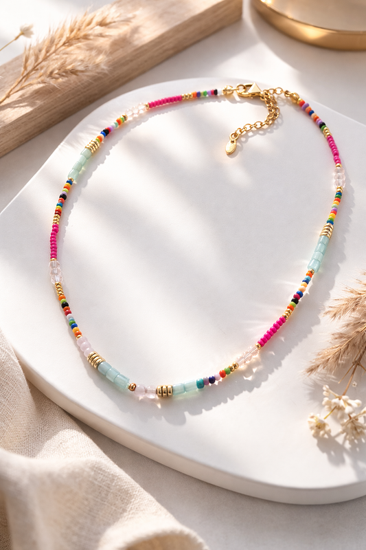 Necklaces For Women Rainbow Colorful Summer