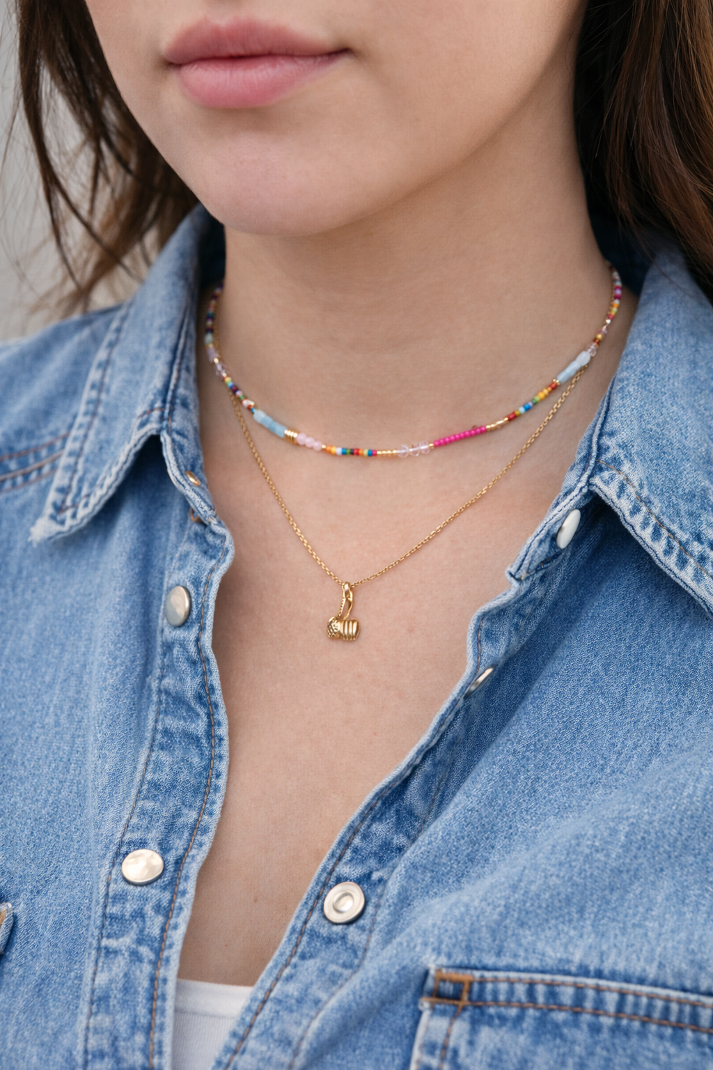 Necklaces For Women Rainbow Colorful Summer