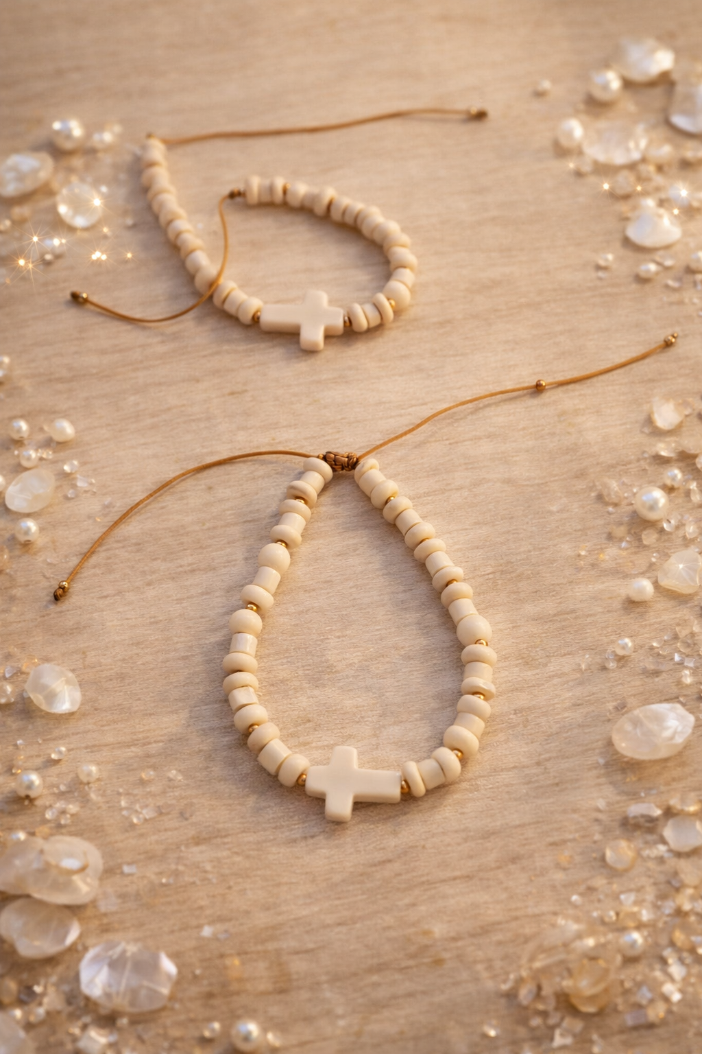 Cross Beaded Bracelet