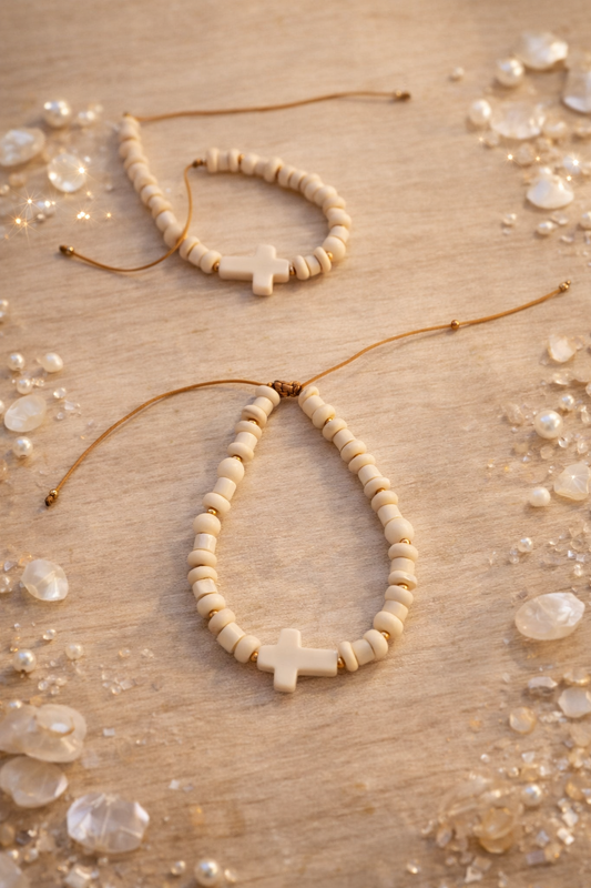 Cross Beaded Bracelet