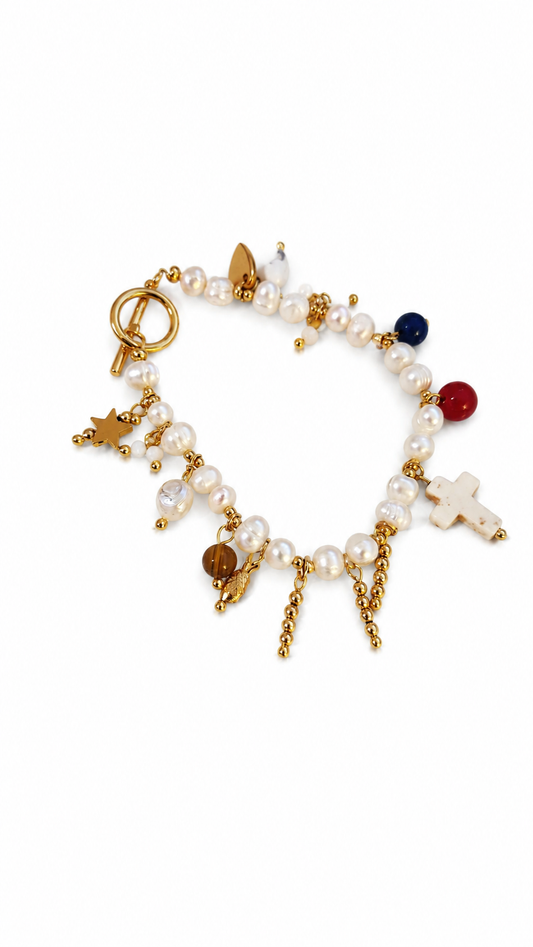 The Story of Jesus Pearl Bracelet