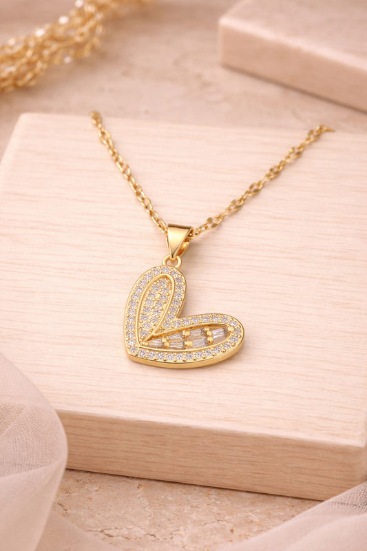 Golden Heart Radiance Necklace