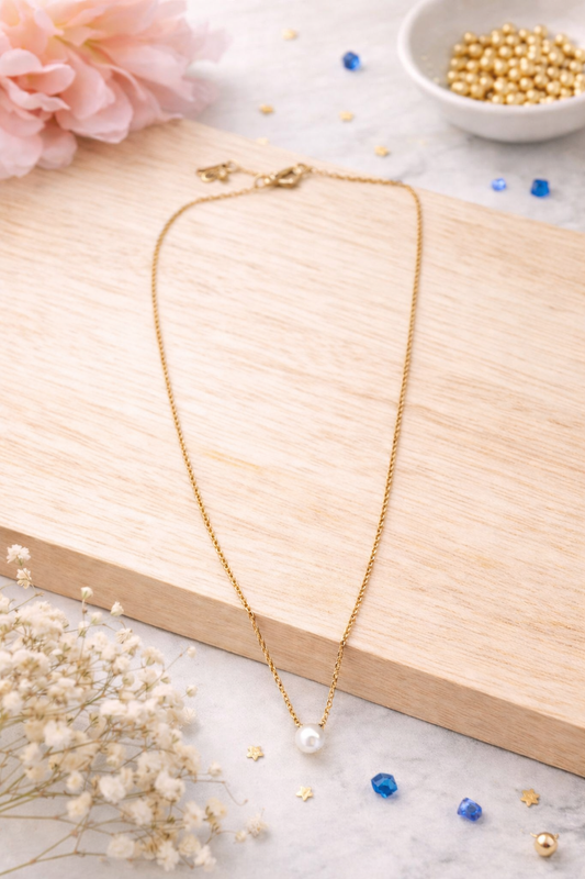 Stanlee StylePearl Minimal Necklace (long)