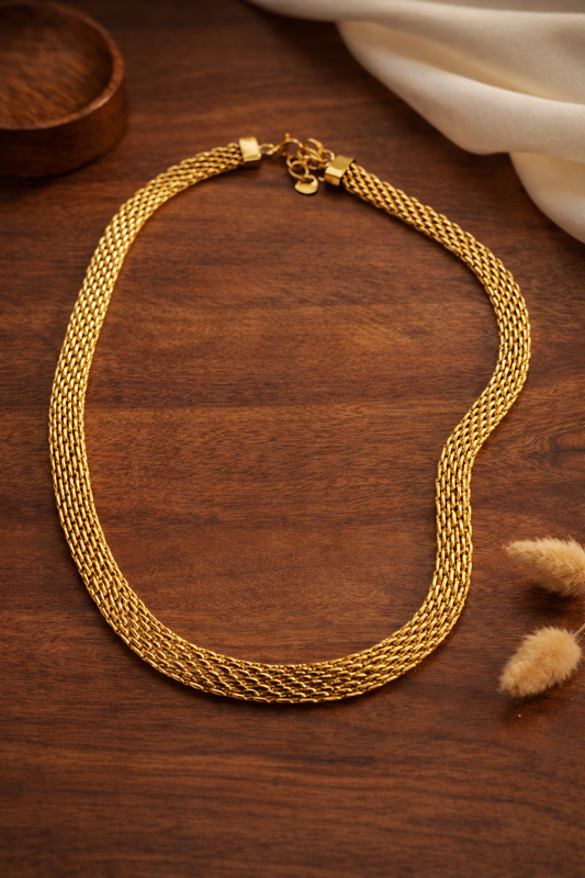 Stainless Steel Snake Bone Chain  Necklace