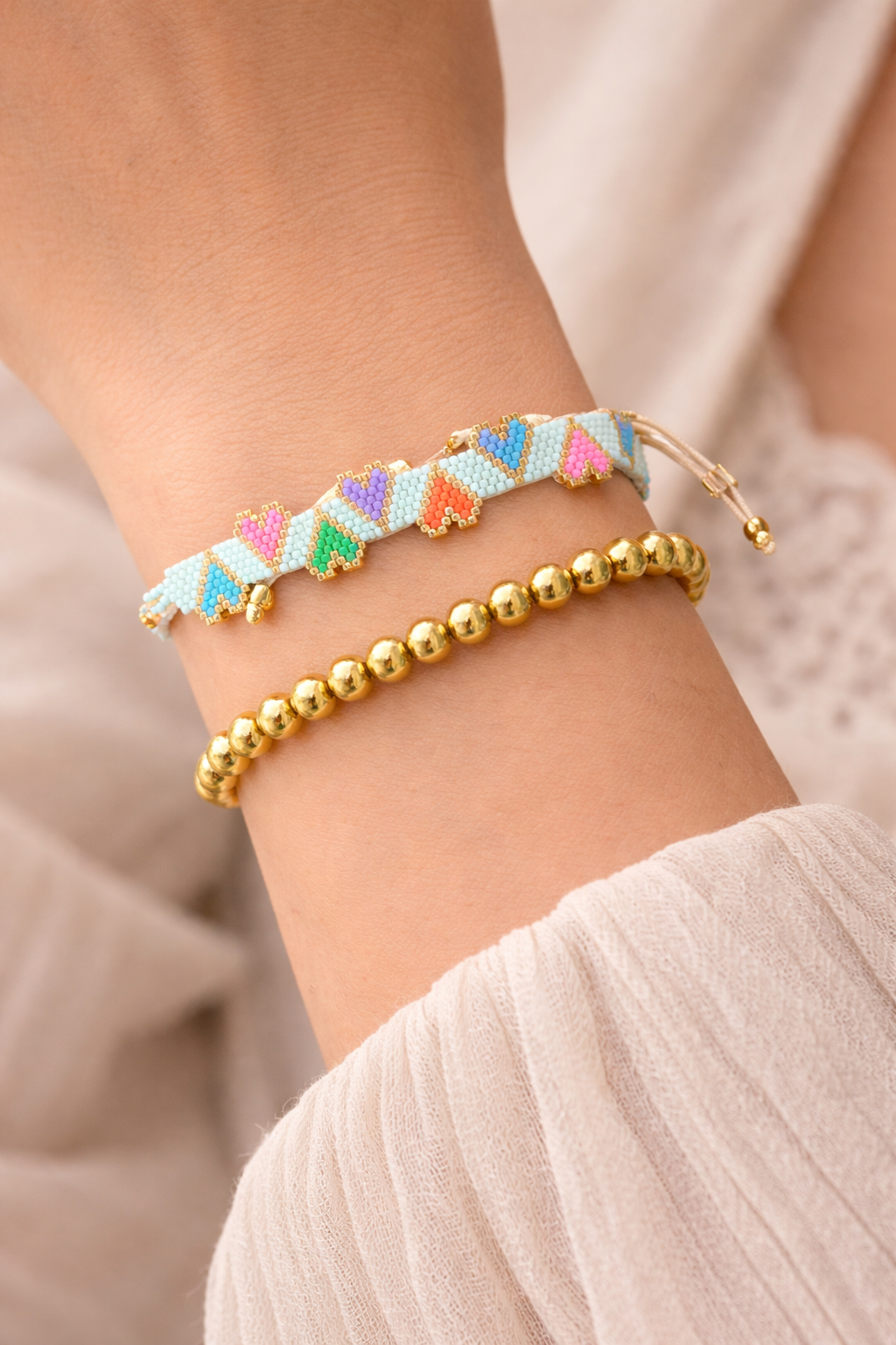Colorful Handwoven Beaded Bracelet