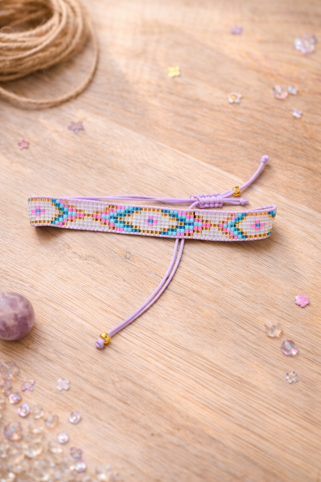 Elegant Handwoven Beaded Bracelet