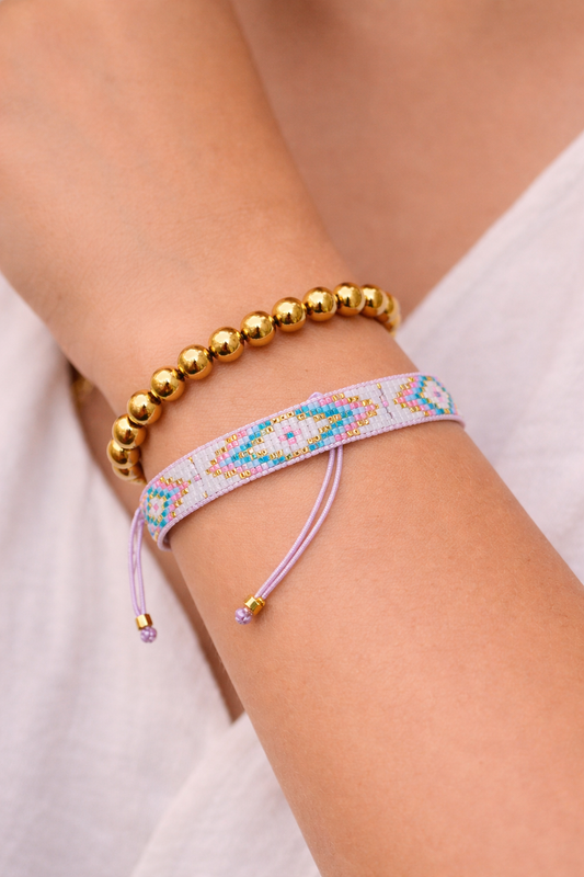 Elegant Handwoven Beaded Bracelet