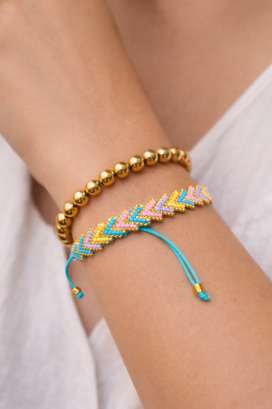 Elegant Handwoven Beaded Bracelet