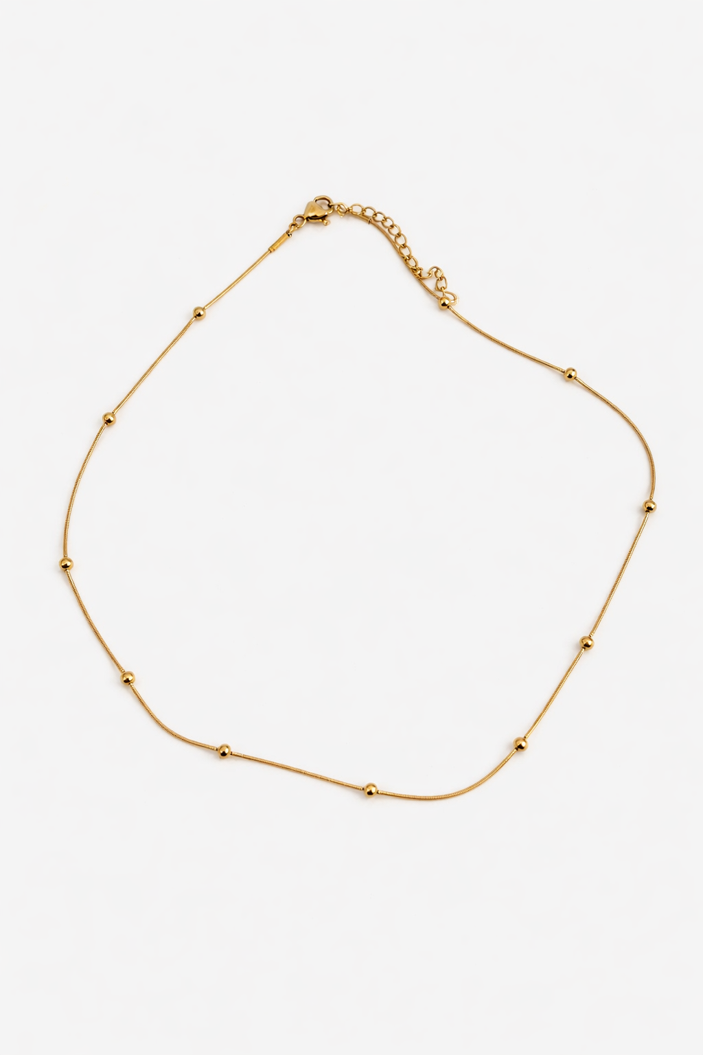 Elegant Gold Beaded Necklace
