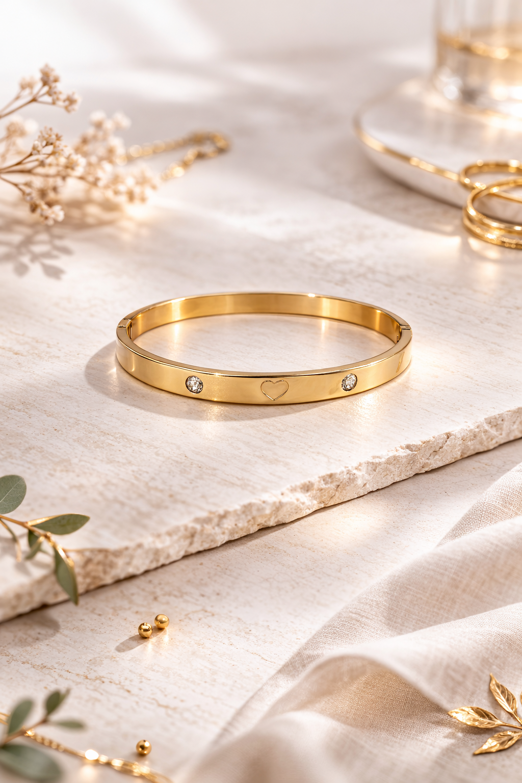 Stainlees Steel Heart Bracelet