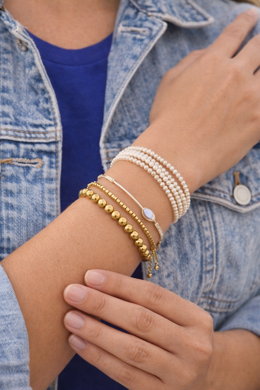 Stainlees Style Beaded Bracelet