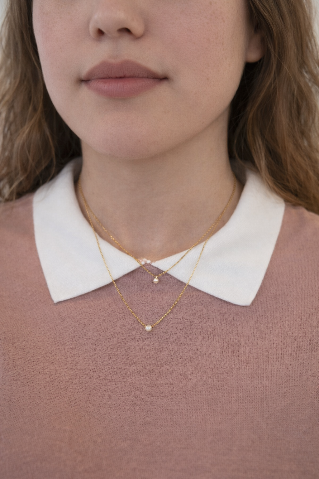 Stanlee StylePearl Minimal Necklace (long)