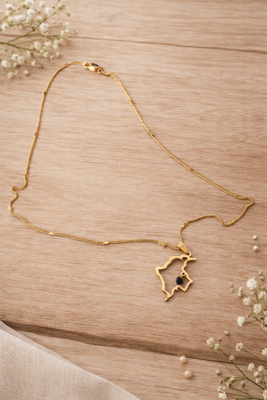 Elegant Colombian Stainless Steel Necklace