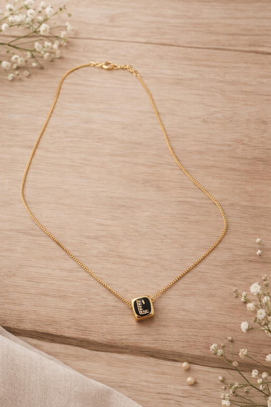 Elegant Stainless Steel Initial Necklace (L)