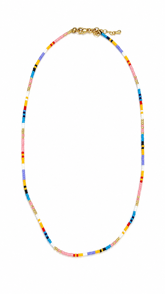 Delicate Multicolor Beaded Necklace