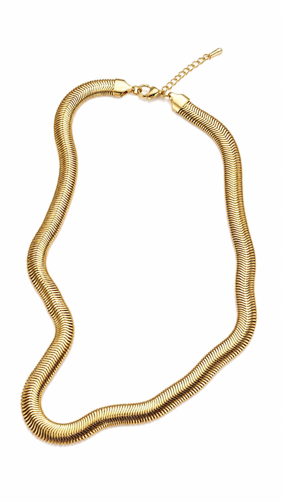 Golden Snake Chain Necklace