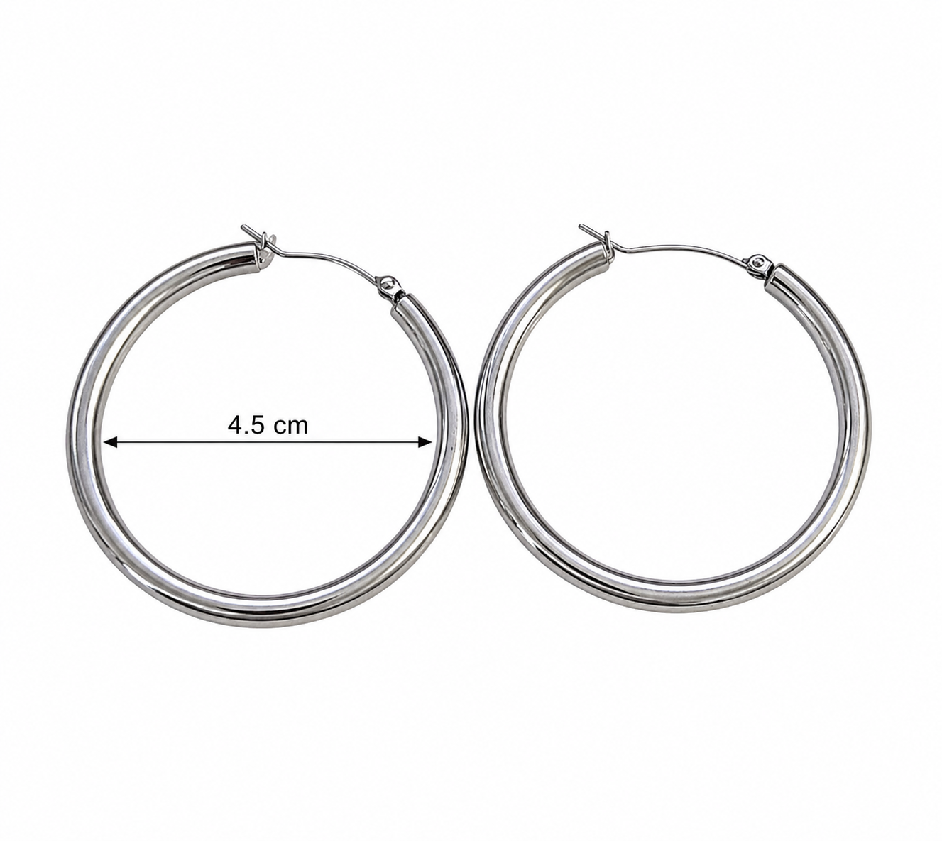 Classic Silver Hoop Earrings