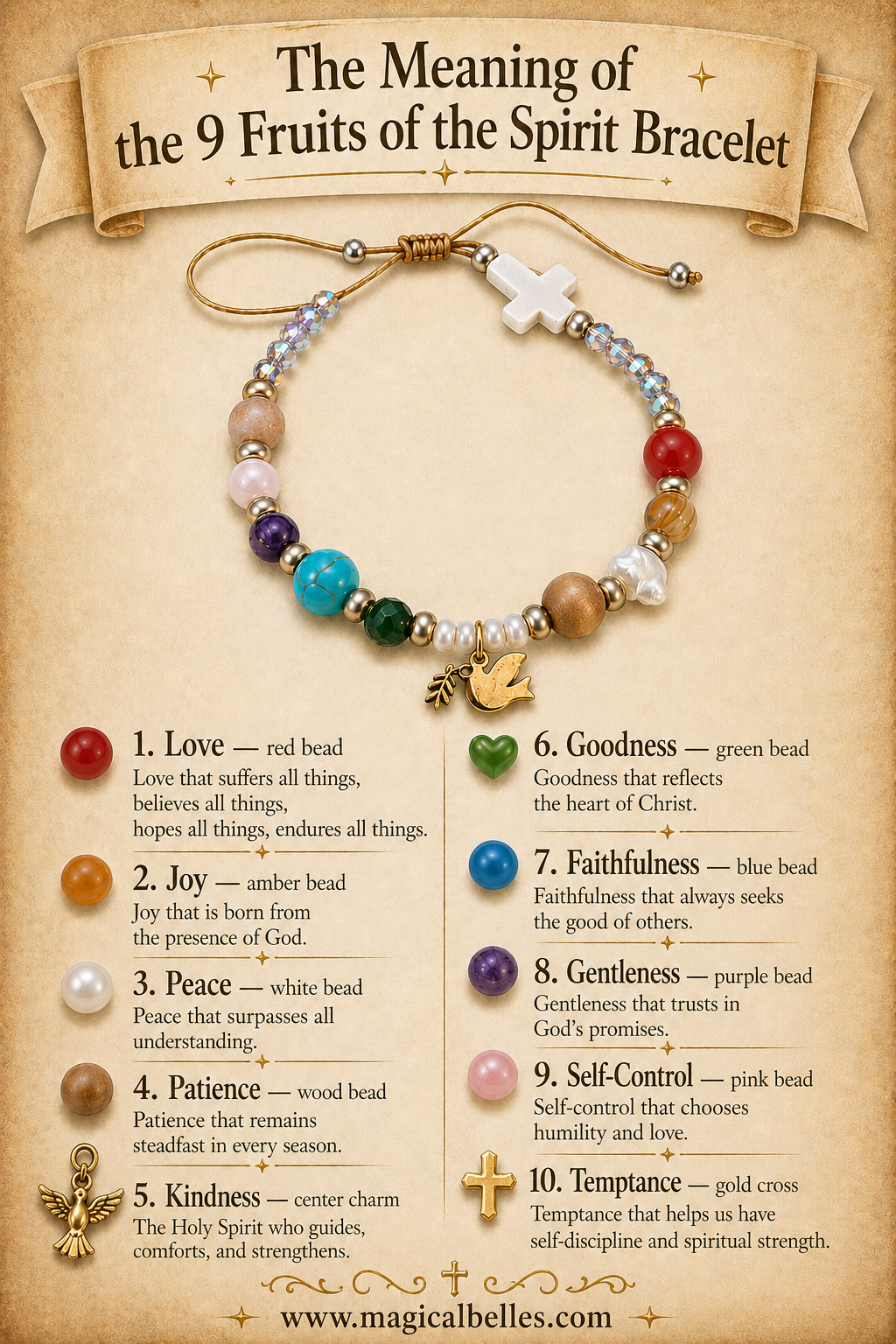 9 Fruits of the Spirit Bracelet