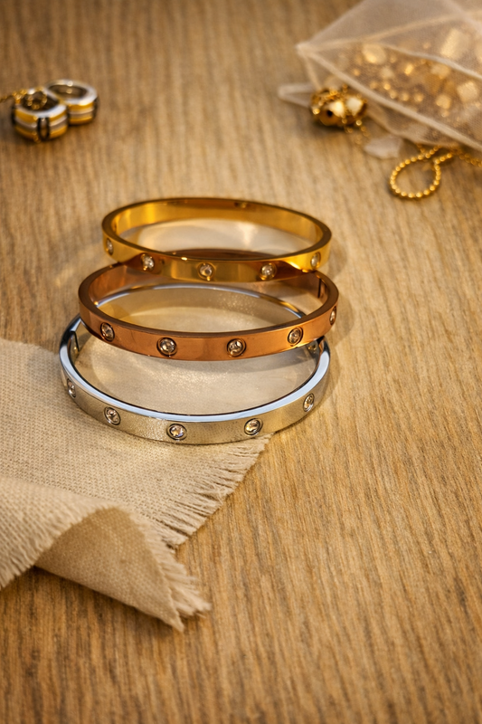 Elegant Trio Bangle Set (3)