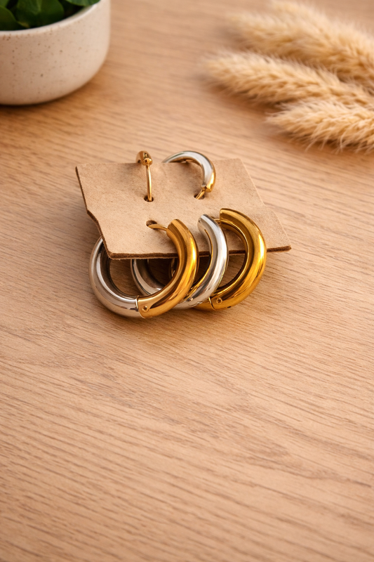 Classic Duo Hoop Earrings