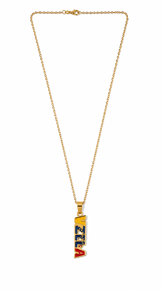 VZLA Pendant Layered Necklace