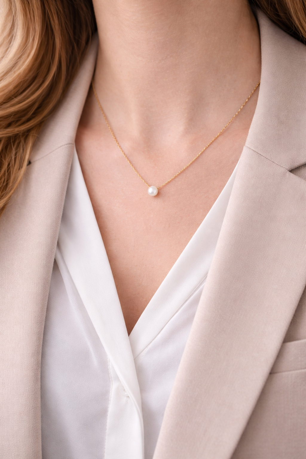 Stanlee StylePearl Minimal Necklace (long)