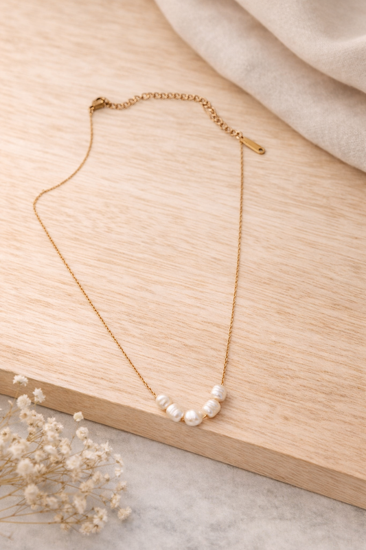 Stainless Steel Necklace for Women Gold thin