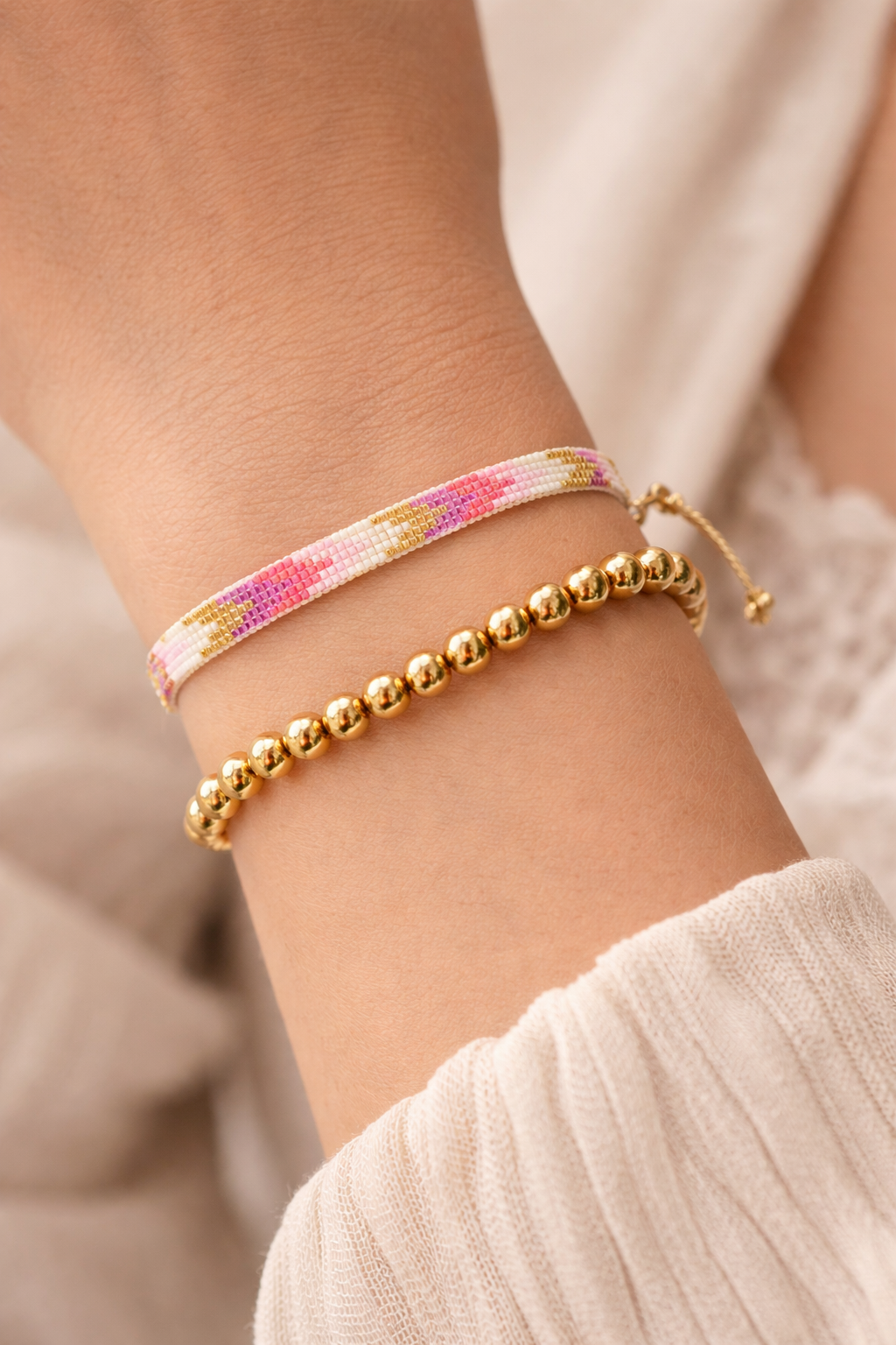 Elegant Handcrafted Beaded Bracelet