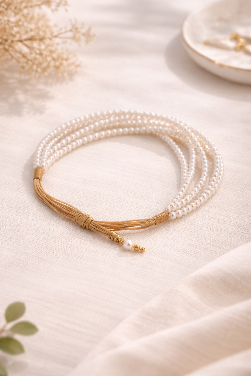 Elegant Pearl Multi-Layer Bracelet