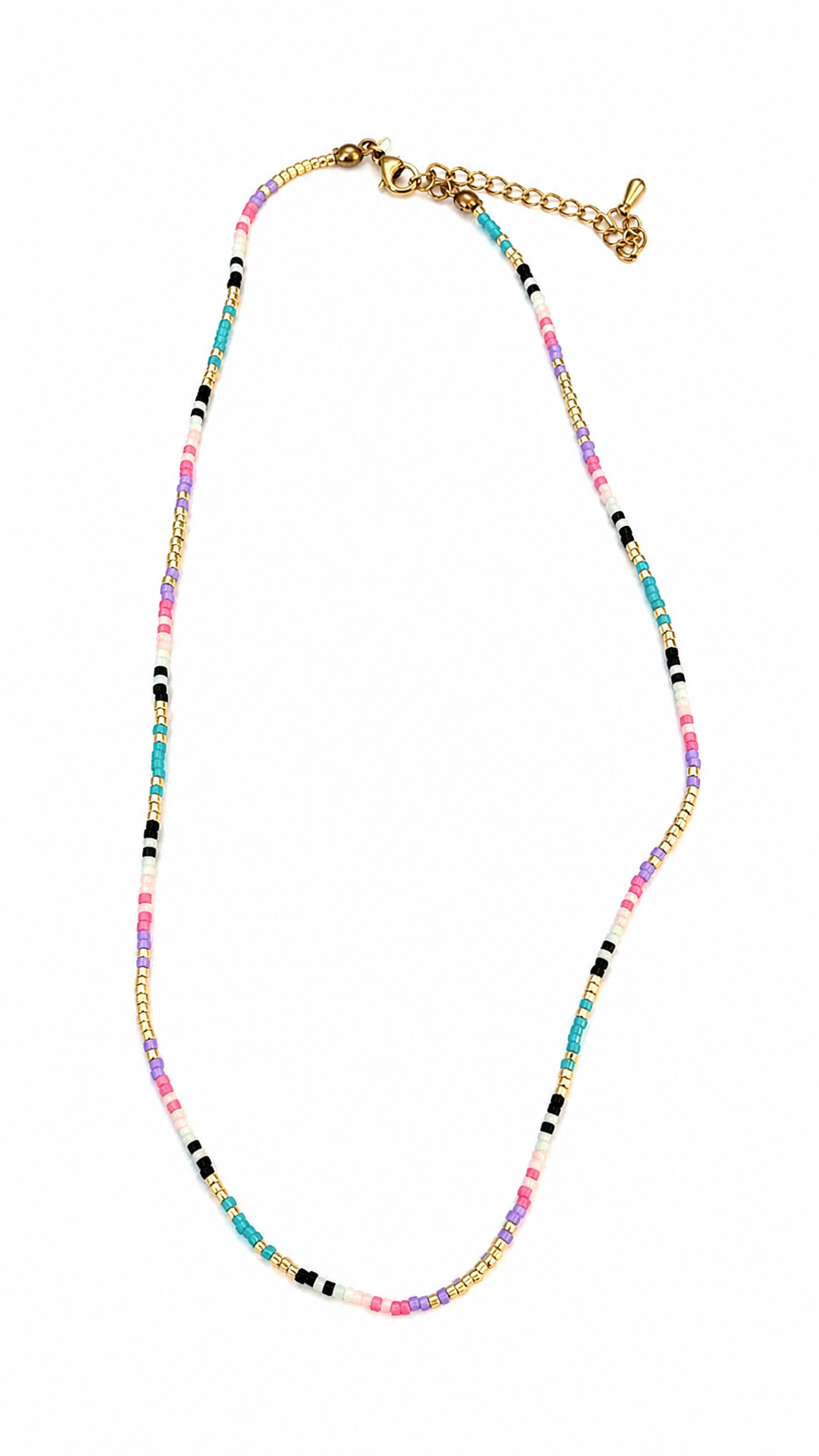 Pastel Minimal Beaded Necklace