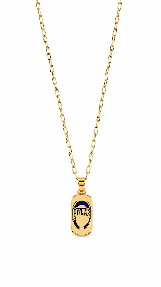 Cerveza Pendant Gold-Tone Necklace