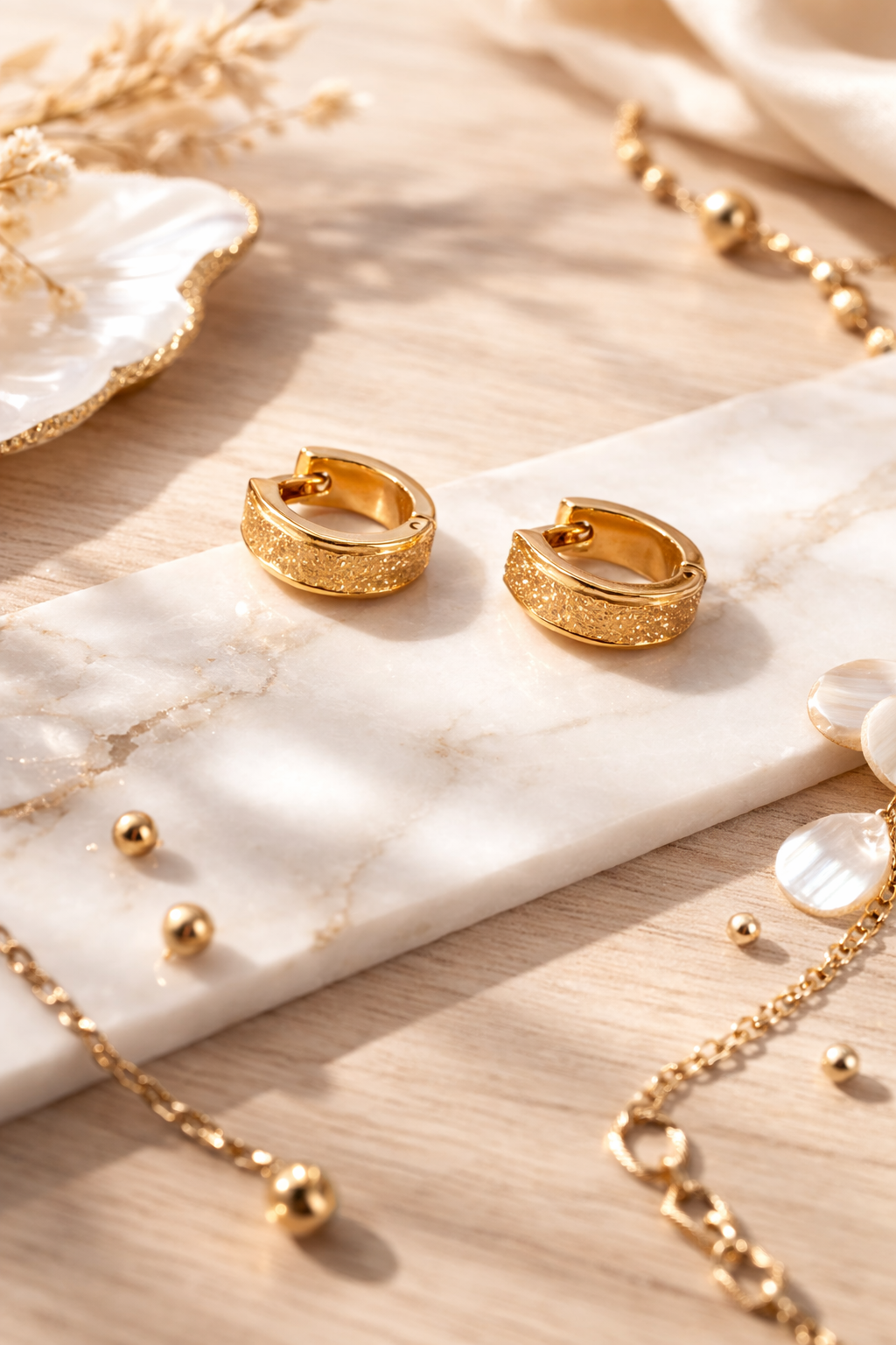 Luxe Spark Gold Huggies