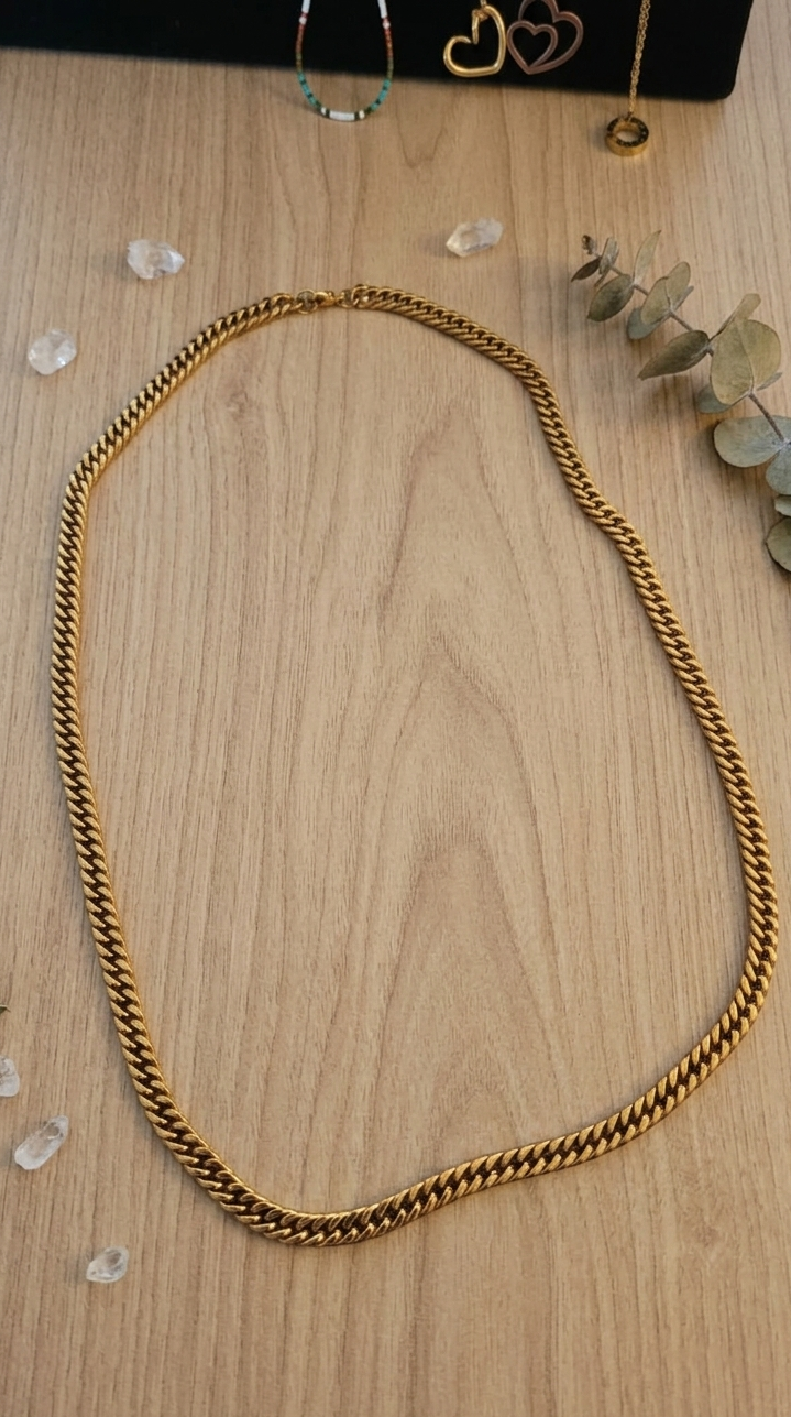 Stainless Steel Cuban Chain Necklace