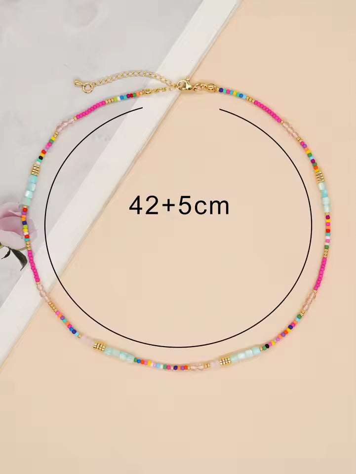 Necklaces For Women Rainbow Colorful Summer