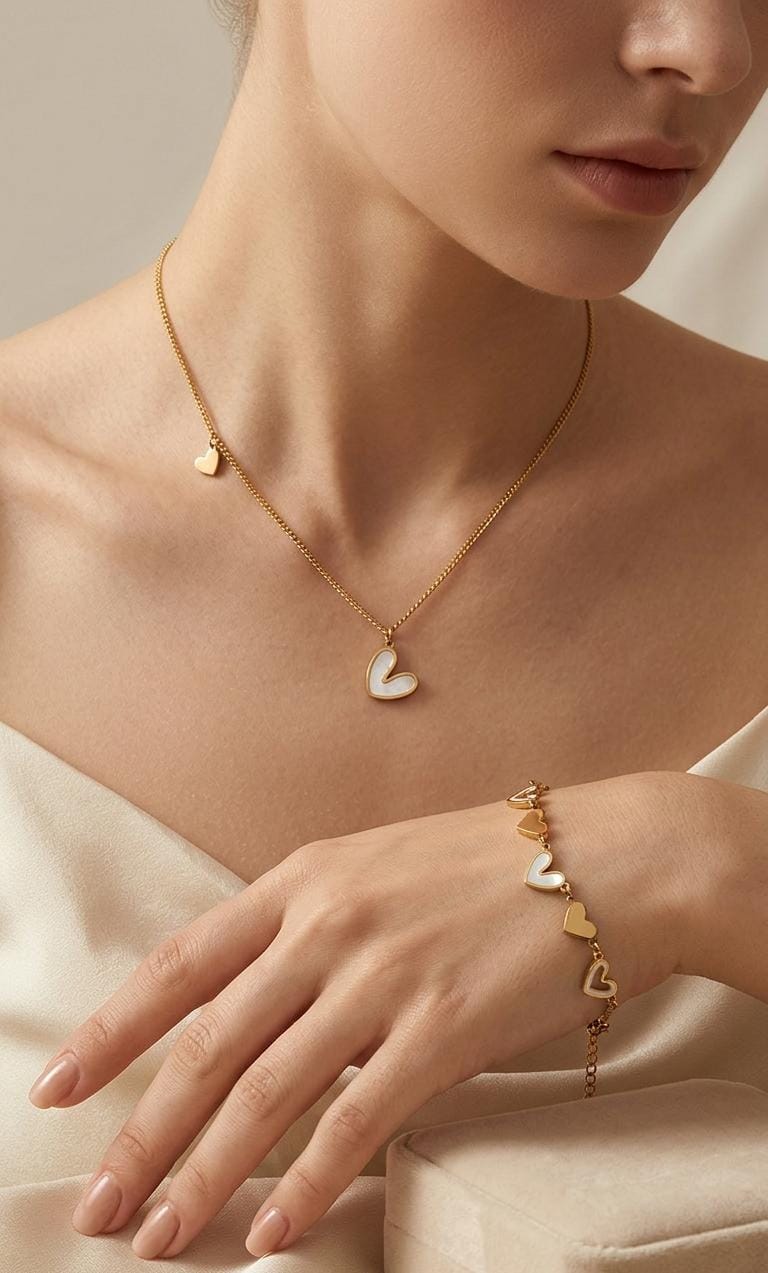 Eternal Love Necklace & Bracelet set