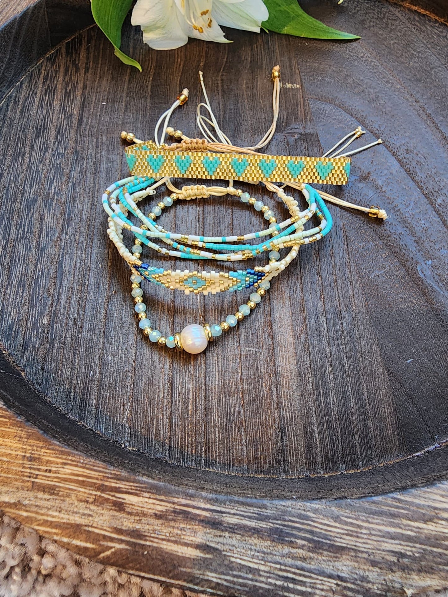 Turquoise Boho Layered Bracelet